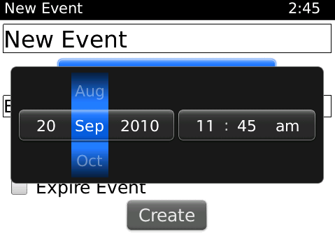 An example of the DateTimePicker as used in the Twinkle application is 